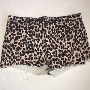 Paige Margot Leopard Print Short | Size 32